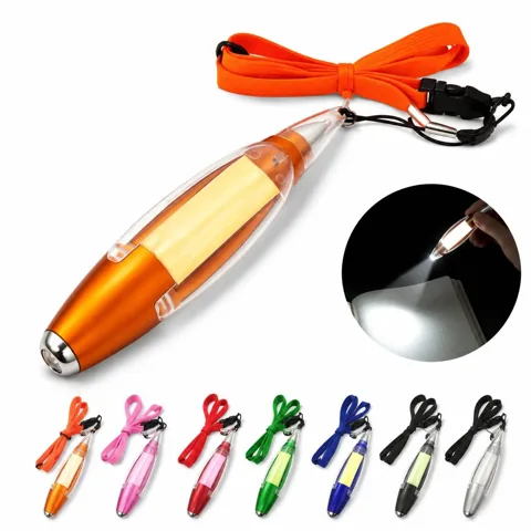 3-in-1 LED Ballpoint Pen with Sticky Note Dispenser 2