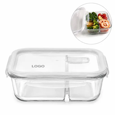 High-Boron Glass Food Container with Leak-Proof Lid,
