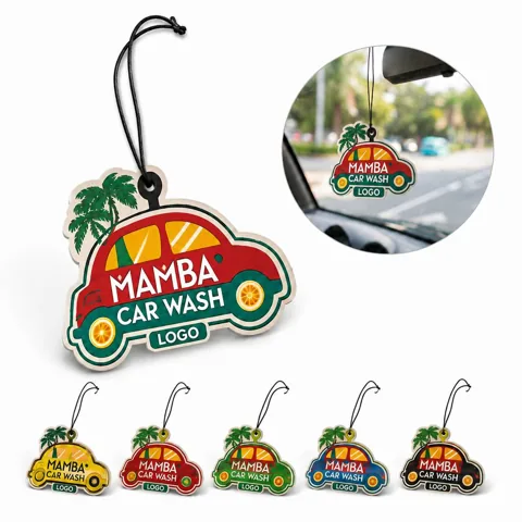 Customizable Car Air Freshener Tag, Reusable & Refillable