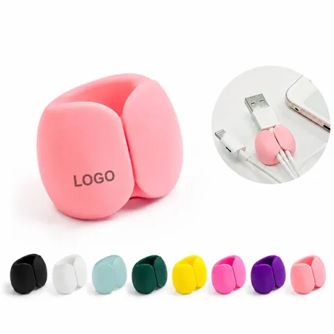 Silicone Cable Organizer Clips, Reusable Cord Management
