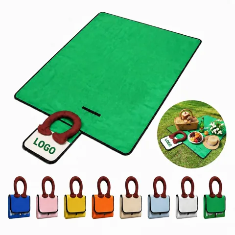 2-in-1 Handbag Picnic Mat Waterproof Foldable Outdoor