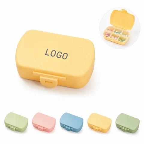 6-Grid Dustproof Pill Case, Portable Weekly Medication