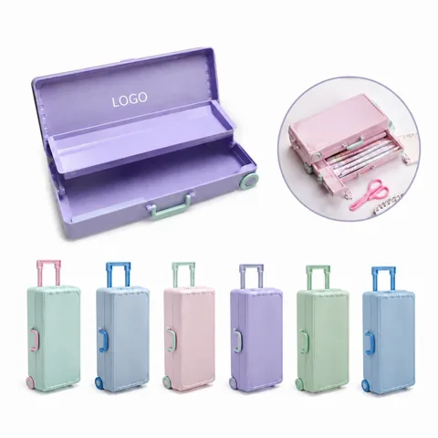 Multi-Compartment Pencil Case with Secure Zipper for School