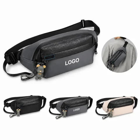 Eco Crossbody Bag Minimalist Chest Pack with Adjustable
