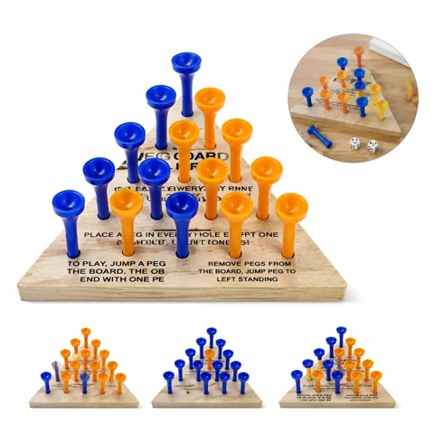Kids Golf Board Game Set with Pine Wood Playing Board 2