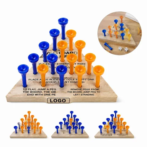 Kids Golf Board Game Set with Pine Wood Playing Board