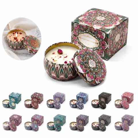 Aromatherapy Scented Candles Gift Set with Long-Lasting 2
