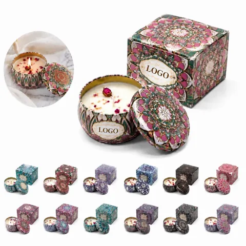 Aromatherapy Scented Candles Gift Set with Long-Lasting
