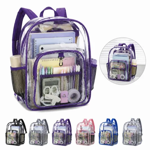 Clear Waterproof PVC Backpack for Events & Travel 2