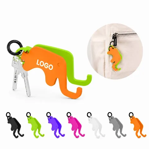 Adjustable Elephant Phone Stand with Keychain Clip