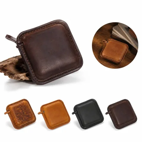 Genuine Cowhide Mini Tape Measure Retractable 1.5m 2