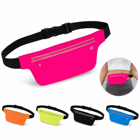 Adjustable Water Resistant Waist Pouch with Multiple 2