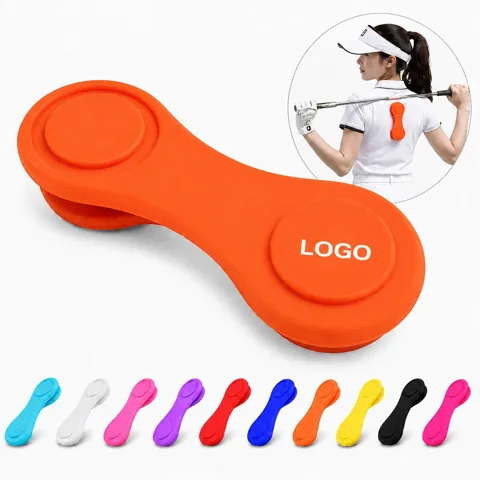 Magnetic Silicone Golf Ball Marker Hat Clip for Quick Access
