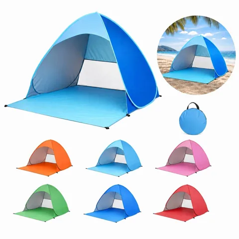 Pop-Up Beach Tent Waterproof Sun Shelter with Carrying Bag 2
