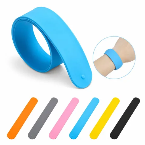 Premium Silicone Slap Bracelets Self-Coiling Flexible Wrist 2
