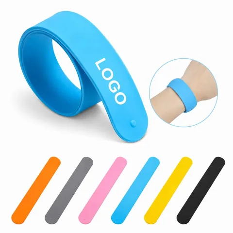 Premium Silicone Slap Bracelets Self-Coiling Flexible Wrist