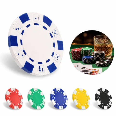 Striped Composite Poker Chips 25-Pack for Home Casino Games 2