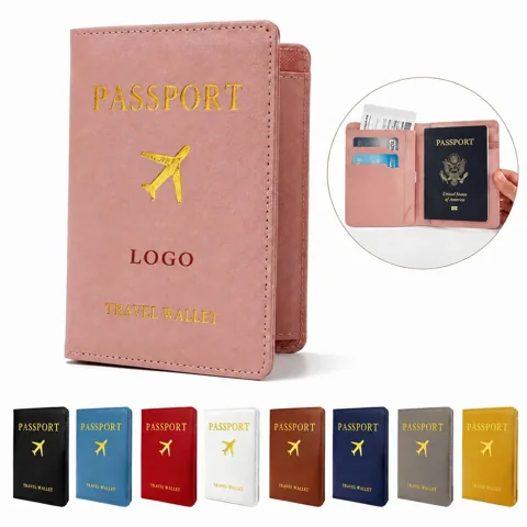 Genuine Leather Passport Wallet with Waterproof Cover for Everyday Use