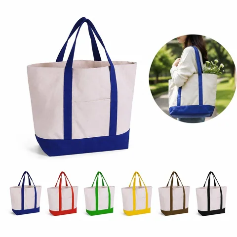 12 oz Canvas Boat Tote Bag Heavy Duty Carryall 2
