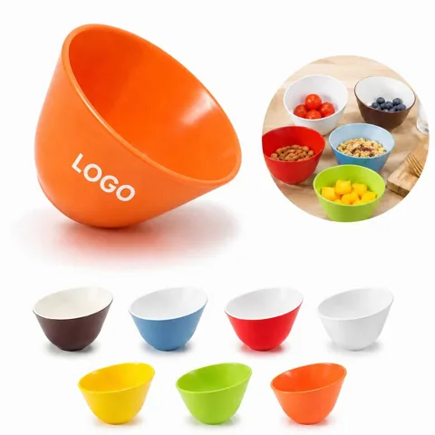 Ceramic Salad Bowl with Slanted Edge, 18.6 oz,