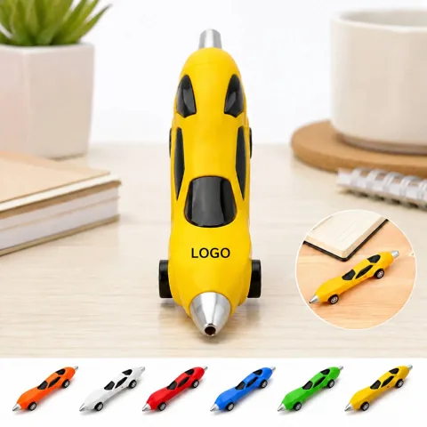 Durable Plastic Car-Shaped Ballpoint Pen for Smooth Writing