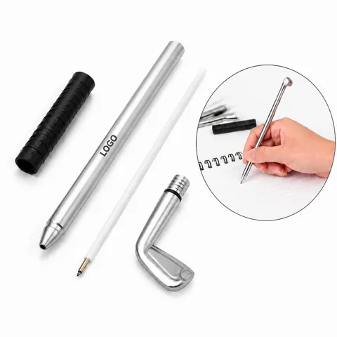 Golf Club Ballpoint Pen, Sports-Themed Writing Instrument
