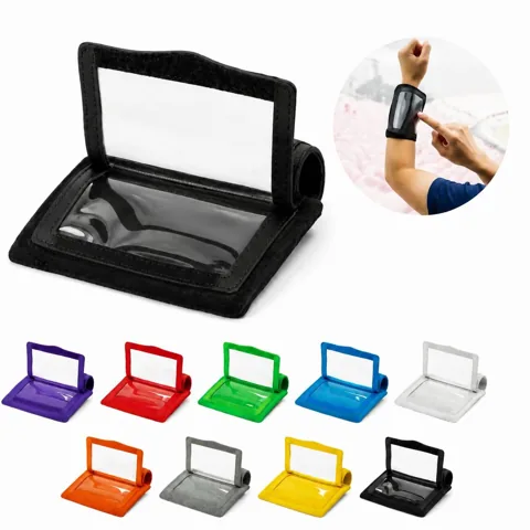 Waterproof PVC Football Playbook Wristband with Adjustable 2