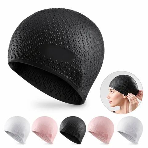 Silicone Swim Cap for Chlorine & Saltwater Protection, 2