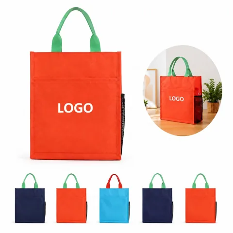 Reusable Oxford Cloth Document Handbag Waterproof Foldable