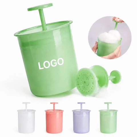 Foam Pump Face Wash Maker, Portable Manual Cleanser Foamer