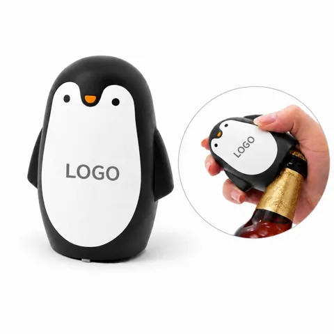Penguin Bottle Opener with Auto Spring and Magnet