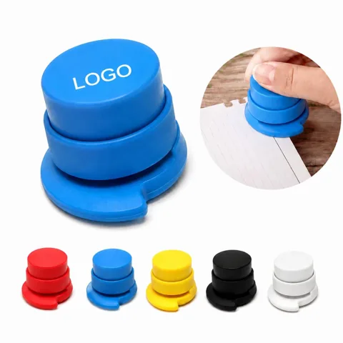 Mini Stapleless Stapler, Eco-Friendly Portable Paper Binder