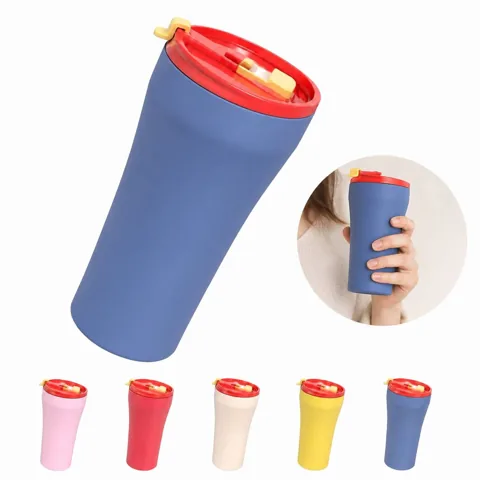 15 oz Insulated Travel Mug with Spill-Resistant Lid 2