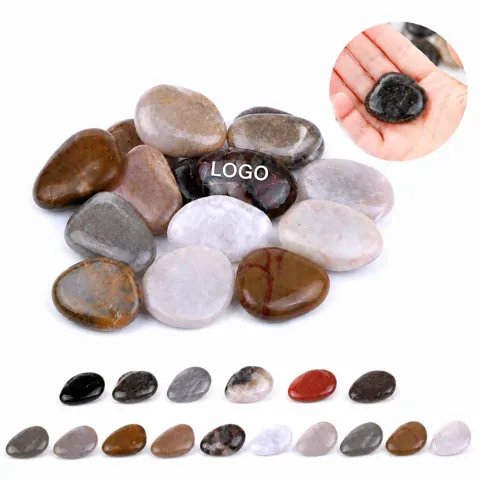 Engraved River Pebbles Inspirational Stone with Uplifting