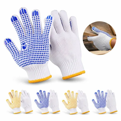 PVC Dotted Work Gloves, Cut-Resistant Safety for Industrial 2