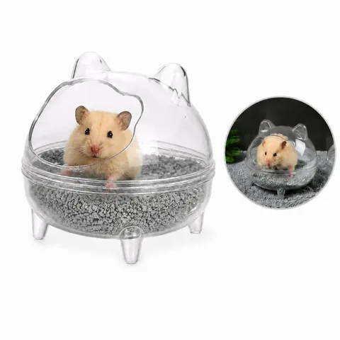 Clear Acrylic Hamster Litter Box with Low Entry 2