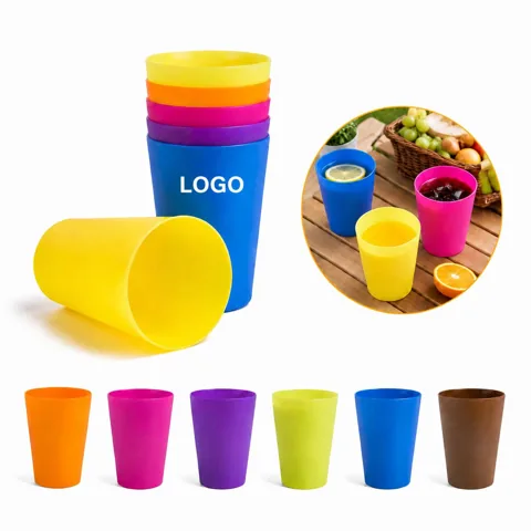 Durable Food-Grade Plastic Solid Cup for Hot & Cold Drinks