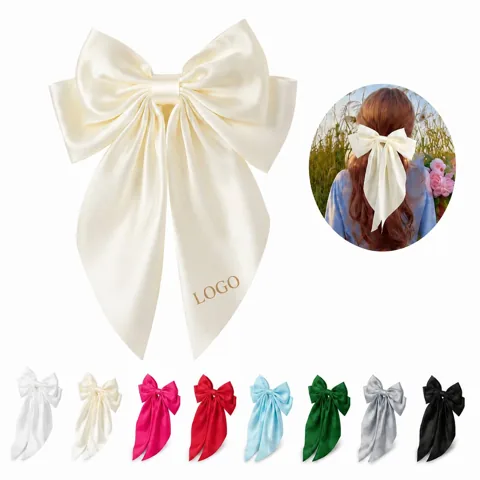 Elegant Large Hair Bows for Women & Girls, Sturdy Clip for Everyday Use