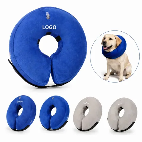 Adjustable PET PVC Inflatable Neck Collar for Recovery