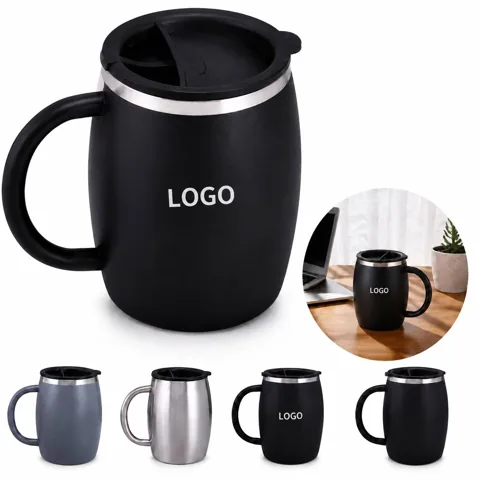 14 oz Insulated Stainless Steel Tumbler with Handle