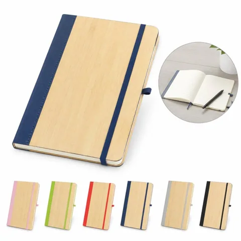 A5 Bamboo Cover Undated Weekly Planner Notebook 2