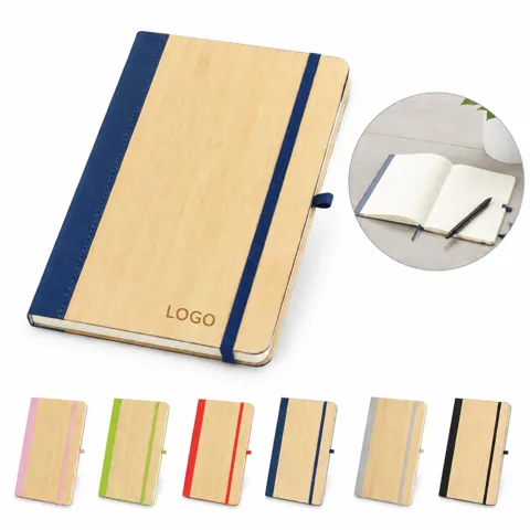 A5 Bamboo Cover Undated Weekly Planner Notebook 1