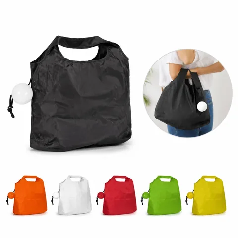 Ball Shape Foldable Grocery Shopping Bag with Secure Closure 2