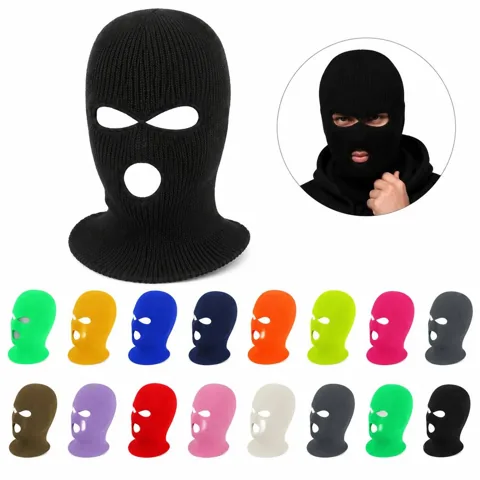 3-Hole Knitted Balaclava Ski Mask Neck Gaiter for Cold 2