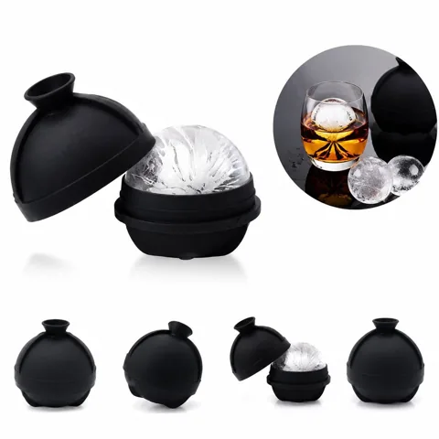 Silicone Ice Sphere Mold for Slow-Melting Round Ice Cubes 2