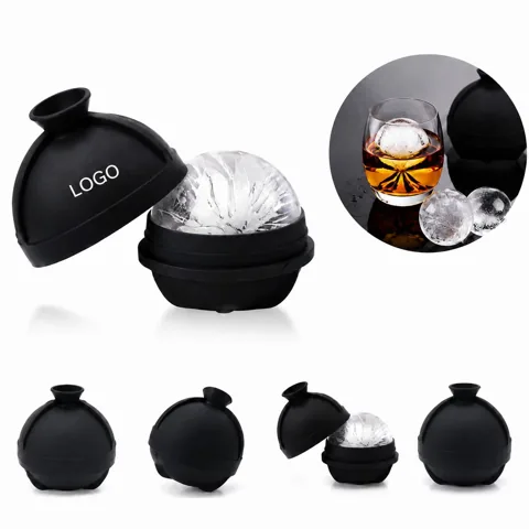 Silicone Ice Sphere Mold for Slow-Melting Round Ice Cubes