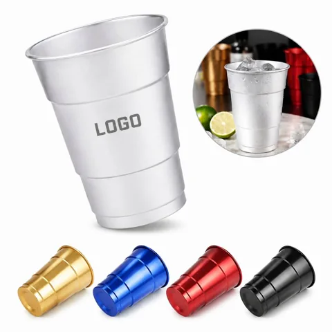 12 oz Reusable Aluminum Cup, Insulated Stadium Party Beer