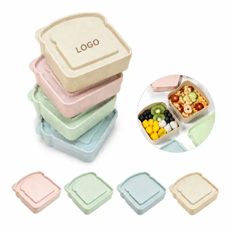 Eco Wheat Straw Food Container with Airtight Lid