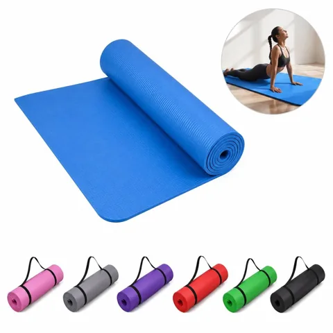 Yoga Mat with Non-Slip Texture and Carrying Strap 2