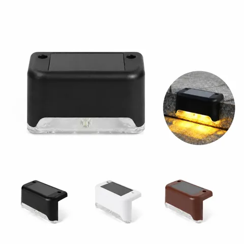 Solar Powered Deck Lights, Waterproof Outdoor Step Lighting 2
